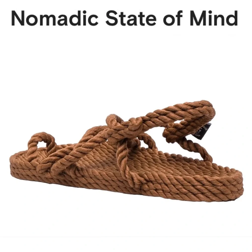 Nomadic State of Mind Toe Joe Rope Sandals in cafe 38